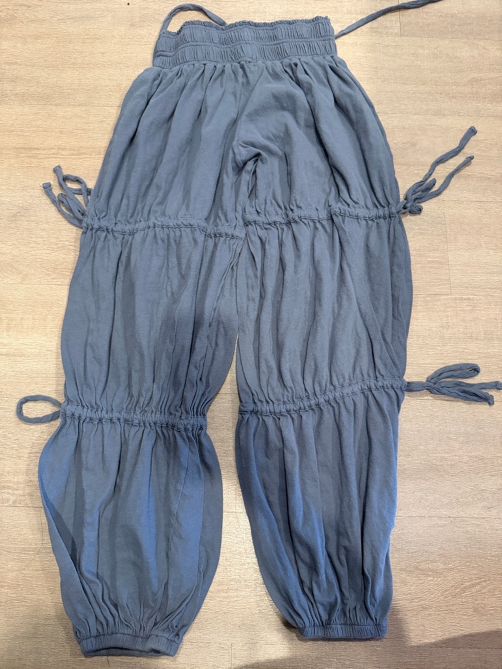 SO CUTE!! Urban Outfitters Out From Under Slate Blue BoHo Pants- Size Small - Picture 6 of 6